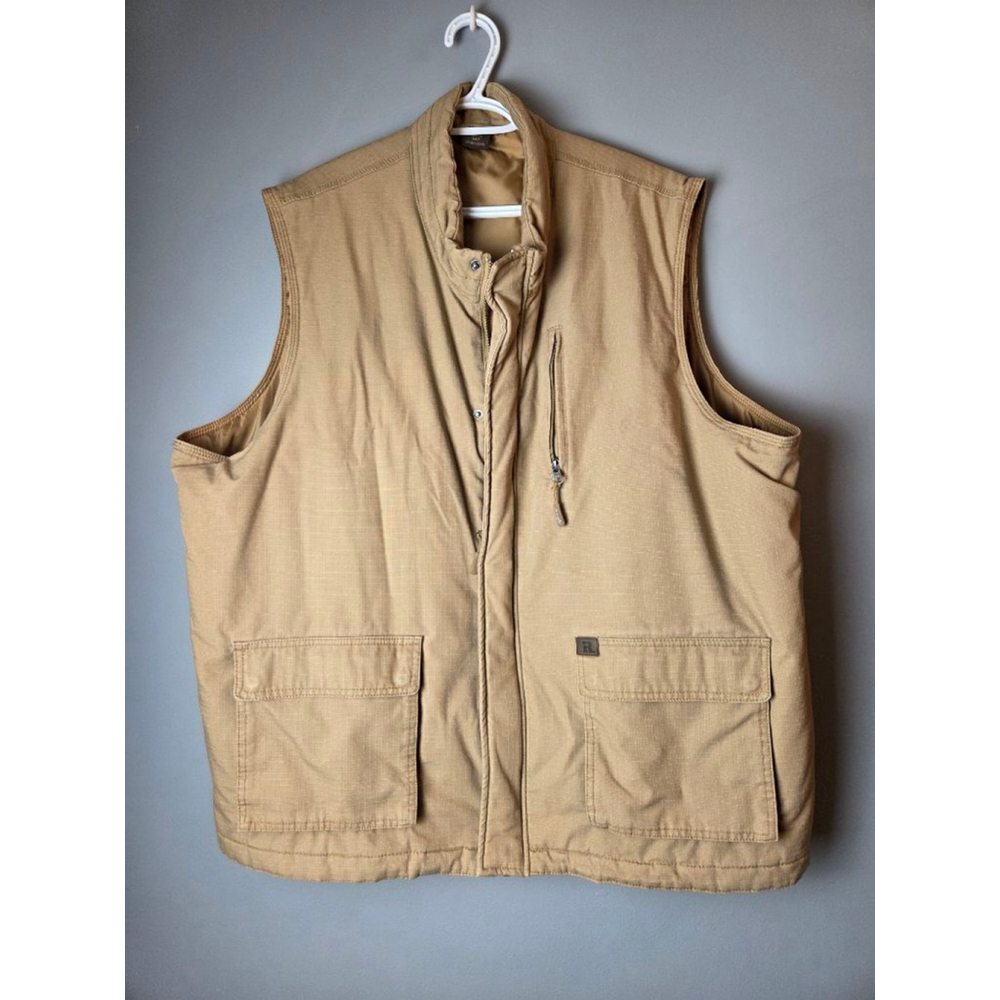 Men's Wrangler Tan utility Vest 3XLT